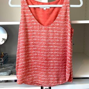 Loft silk lined tank with flowy material